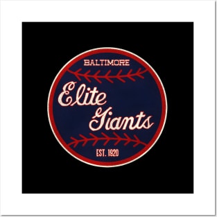 Baltimore Elite Giants Baseball Team Posters and Art